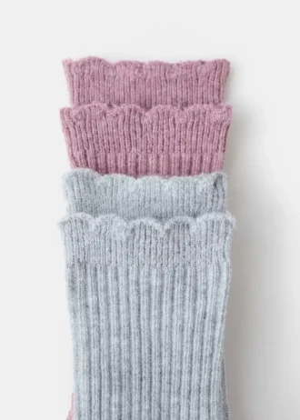 2er-Pack gemusterte Socken