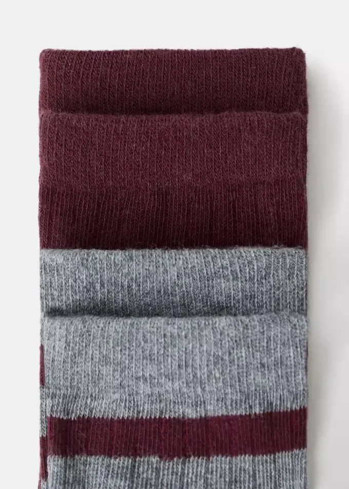 2er-Pack gemusterte Socken