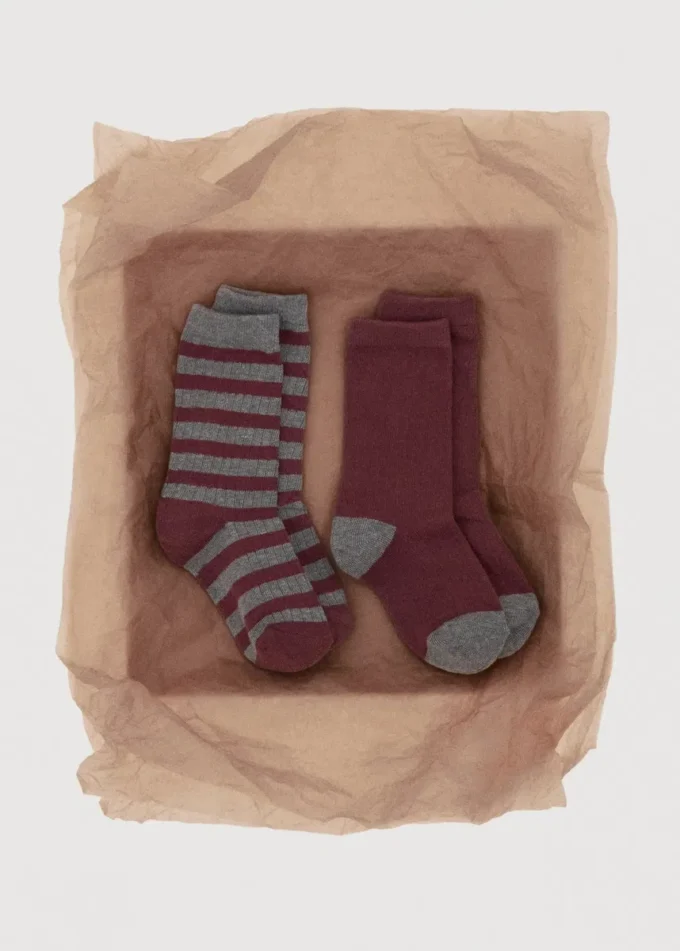 2er-Pack gemusterte Socken
