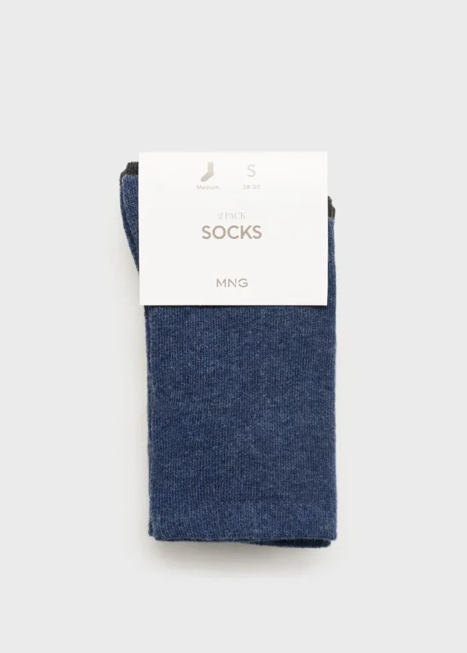 2er-Pack gemusterte Socken
