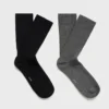 2er-Pack gerippte Baumwollsocken 2er-Pack gerippte Baumwollsocken