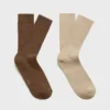 2er-Pack gerippte Baumwollsocken 2er-Pack gerippte Baumwollsocken