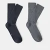 2er-Pack gerippte Baumwollsocken 2er-Pack gerippte Baumwollsocken