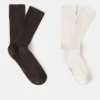 2er-Pack gerippte Baumwollsocken 2er-Pack gerippte Baumwollsocken