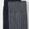 2er-Pack gerippte Baumwollsocken 2er-Pack gerippte Baumwollsocken