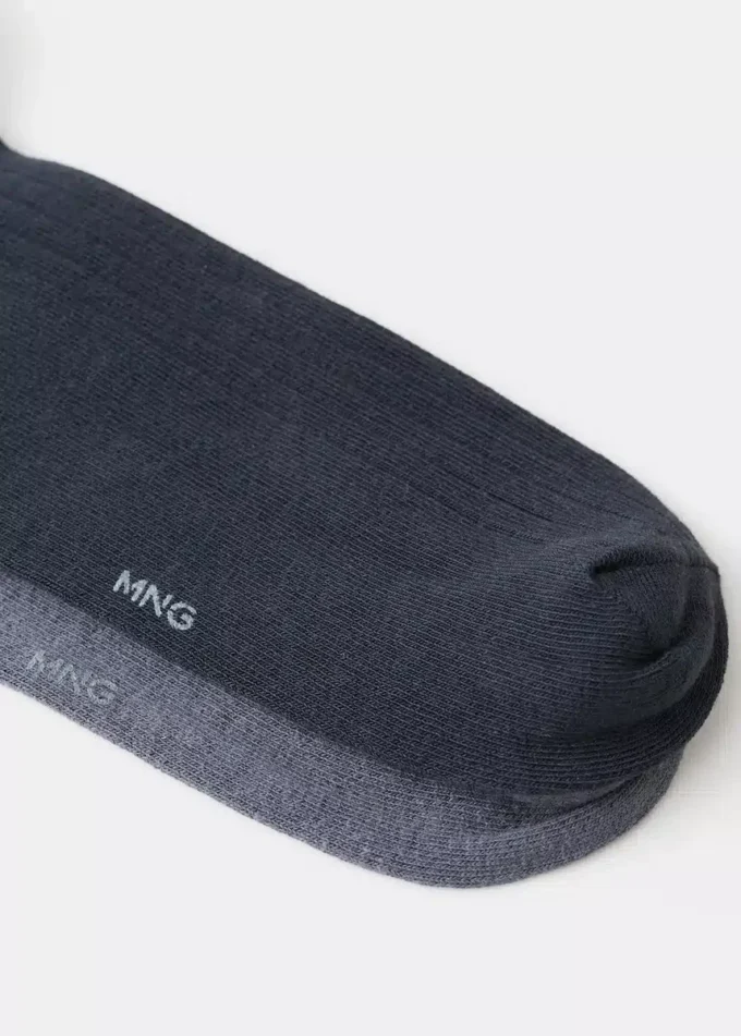 2er-Pack gerippte Baumwollsocken 2er-Pack gerippte Baumwollsocken
