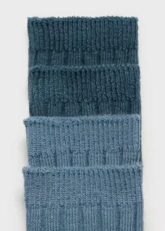 2er-Pack gerippte Socken