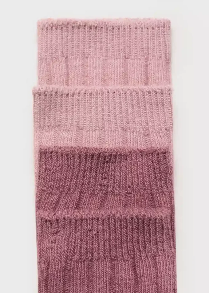 2er-Pack gerippte Socken