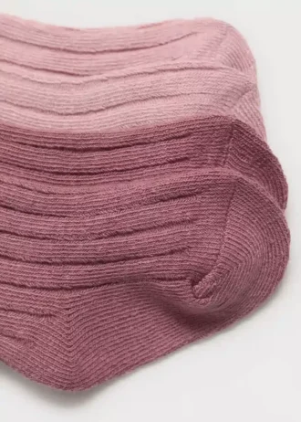 2er-Pack gerippte Socken