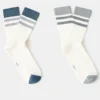 2er-Pack gestreifte Baumwollsocken 2er-Pack gestreifte Baumwollsocken