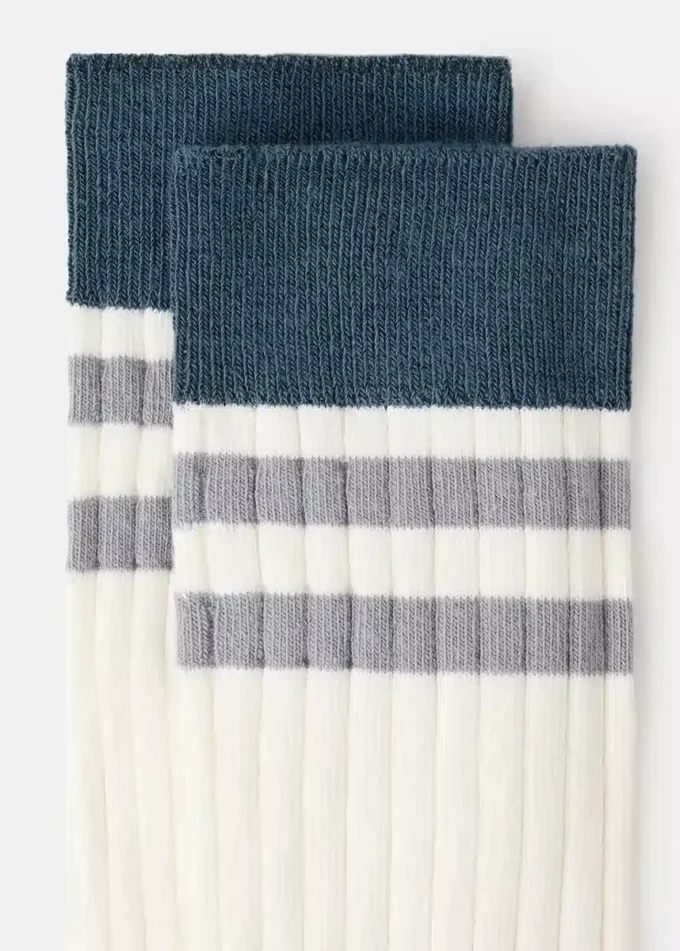 2er-Pack gestreifte Baumwollsocken 2er-Pack gestreifte Baumwollsocken