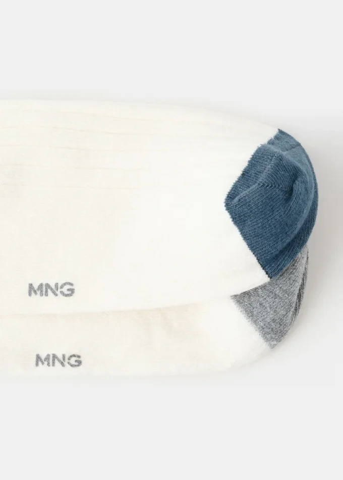 2er-Pack gestreifte Baumwollsocken 2er-Pack gestreifte Baumwollsocken