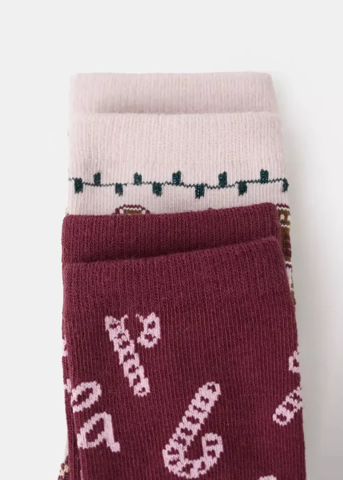 2er-Pack Socken mit Weihnachtsmotiv 2er-Pack Socken mit Weihnachtsmotiv