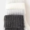 4er-Pack gerippte Socken