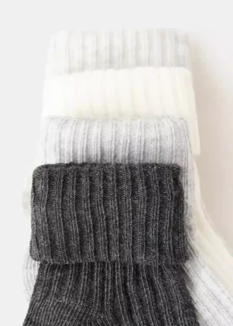 4er-Pack gerippte Socken