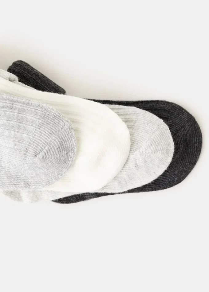 4er-Pack gerippte Socken