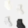 4er-Pack gerippte Socken