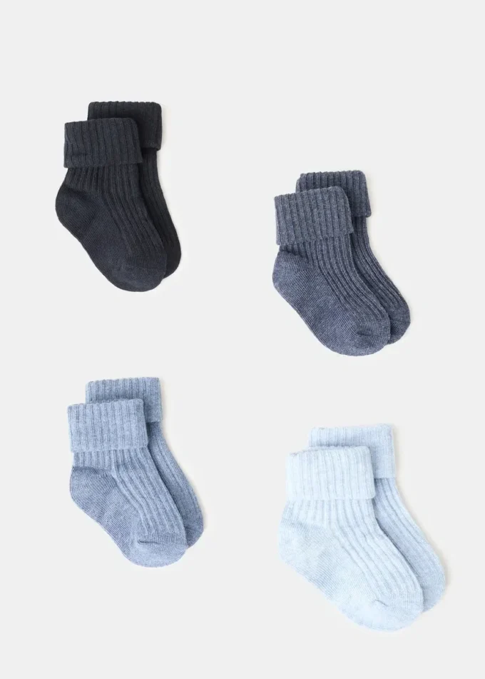 4er-Pack gerippte Socken 4er-Pack gerippte Socken