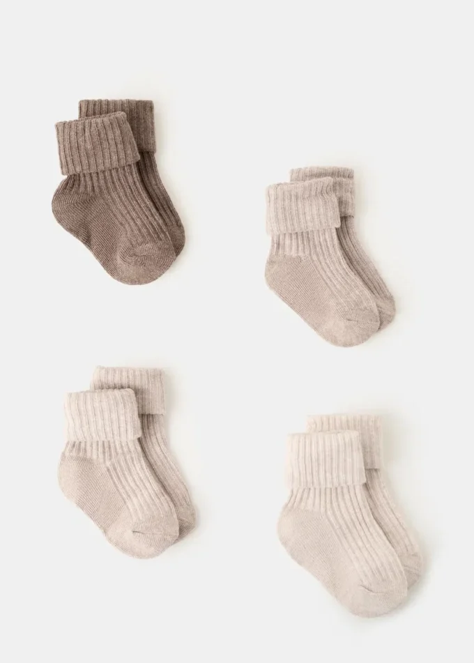 4er-Pack gerippte Socken 4er-Pack gerippte Socken