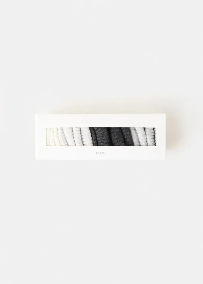 4er-Pack gerippte Socken