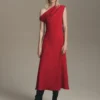 A-Linien-Kleid mit asymmetrischem Ausschnitt A-Linien-Kleid mit asymmetrischem Ausschnitt
