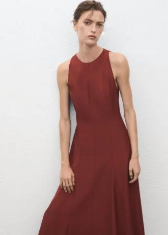 A-Linien-Kleid mit Godets