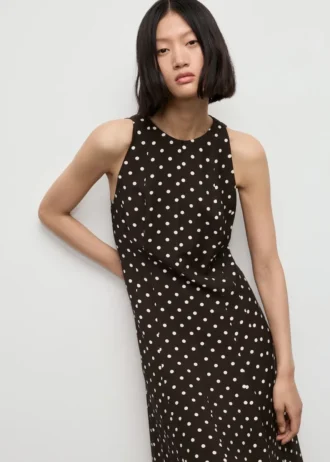 A-Linien-Kleid mit Polka-Dots