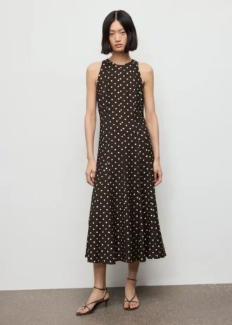 A-Linien-Kleid mit Polka-Dots