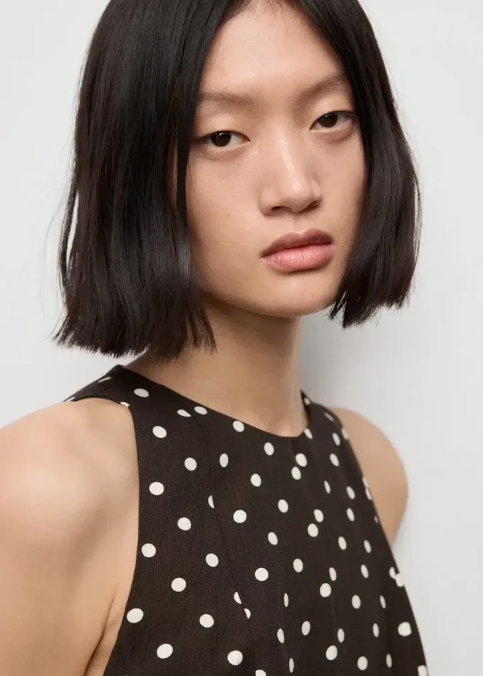A-Linien-Kleid mit Polka-Dots A-Linien-Kleid mit Polka-Dots