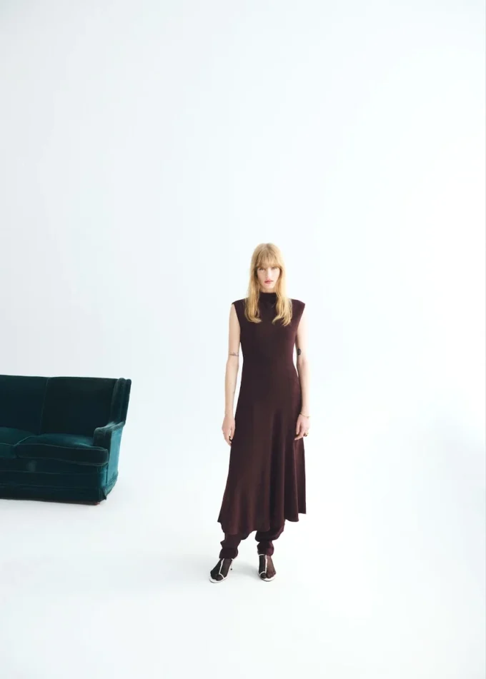 A-Linien-Kleid mit Rollkragen A-Linien-Kleid mit Rollkragen