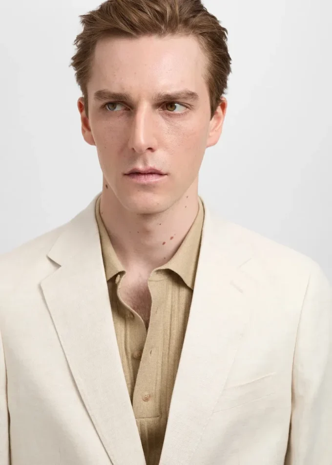 Amalfi 100 % Leinen Slim-Fit-Anzugblazer Amalfi 100 % Leinen Slim-Fit-Anzugblazer