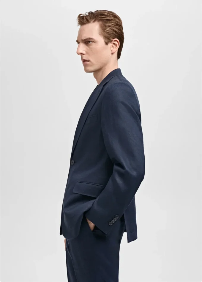Amalfi 100 % Leinen Slim-Fit-Anzugblazer Amalfi 100 % Leinen Slim-Fit-Anzugblazer