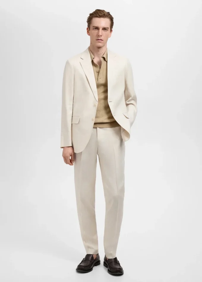 Amalfi 100 % Leinen Slim-Fit-Anzughose