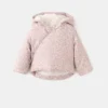 Anorak mit Blumenmuster und Lammfellfutter