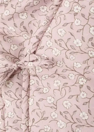 Anorak mit Blumenmuster und Lammfellfutter