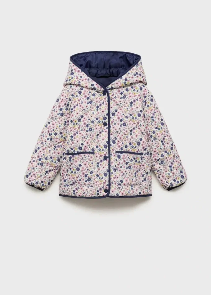 Anorak mit Blumenprint und Steppung Anorak mit Blumenprint und Steppung