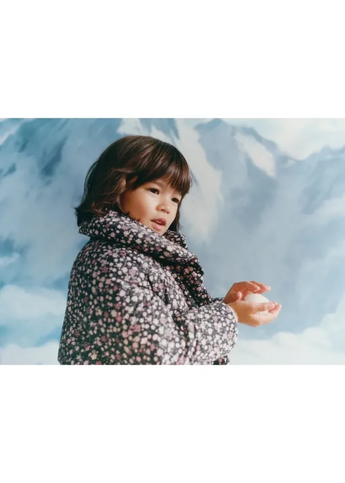 Anorak mit Felloptik und Blumenprint Anorak mit Felloptik und Blumenprint