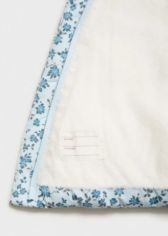 Anorak mit Felloptik und Blumenprint