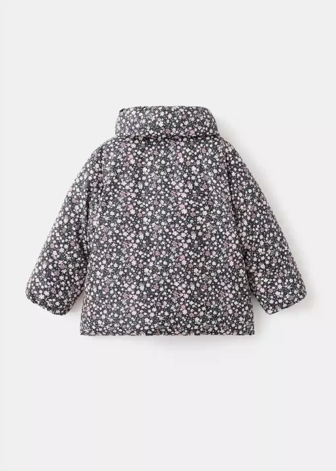 Anorak mit Felloptik und Blumenprint Anorak mit Felloptik und Blumenprint