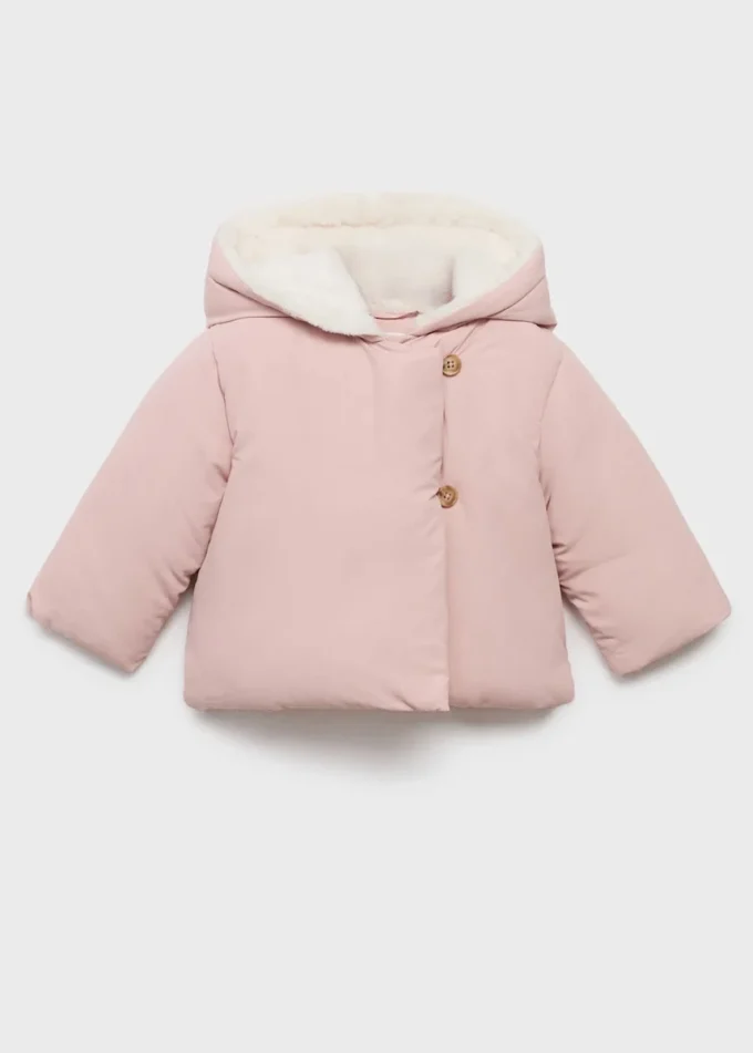 Anorak mit Kapuze in Lammfelloptik