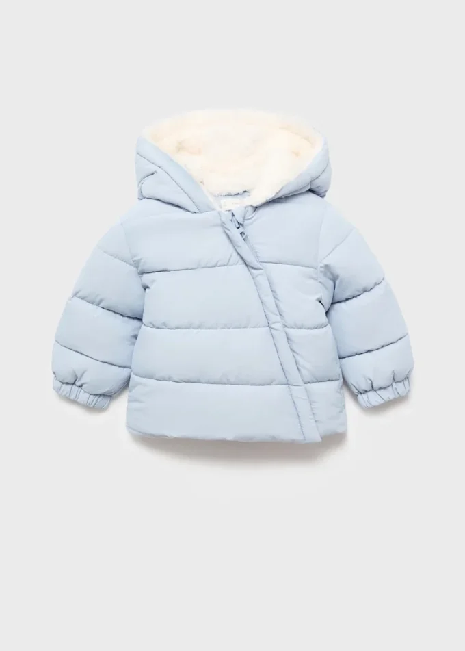 Anorak mit Kapuze in Lammfelloptik