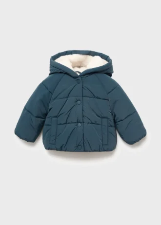 Anorak mit Kapuze in Lammfelloptik