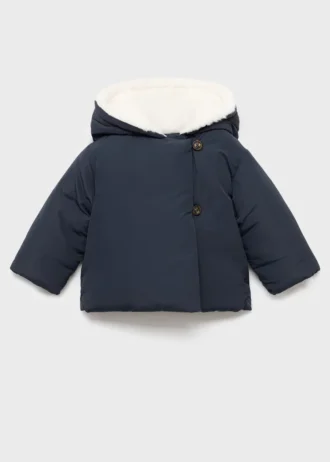 Anorak mit Kapuze in Lammfelloptik