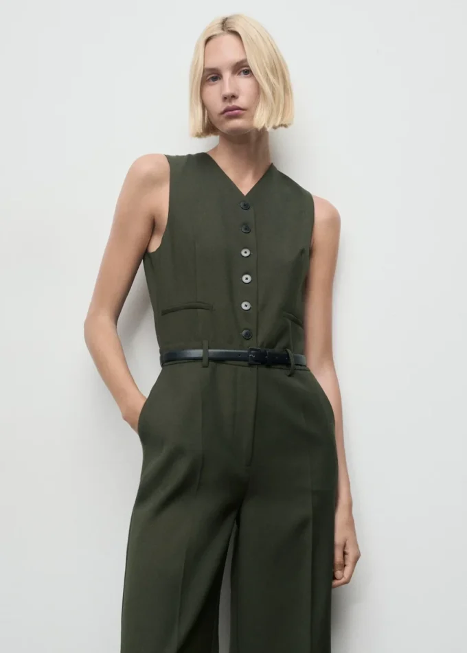 Anzugartiger Jumpsuit mit Anzug