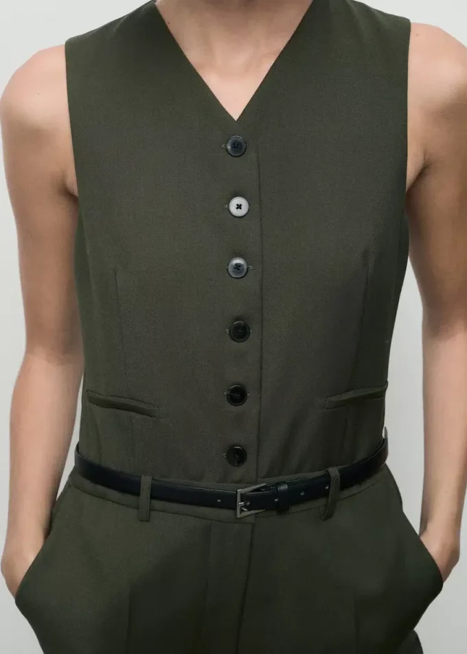 Anzugartiger Jumpsuit mit Anzug
