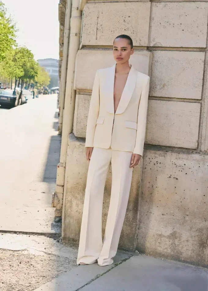 Anzugblazer mit Satinrevers Anzugblazer mit Satinrevers