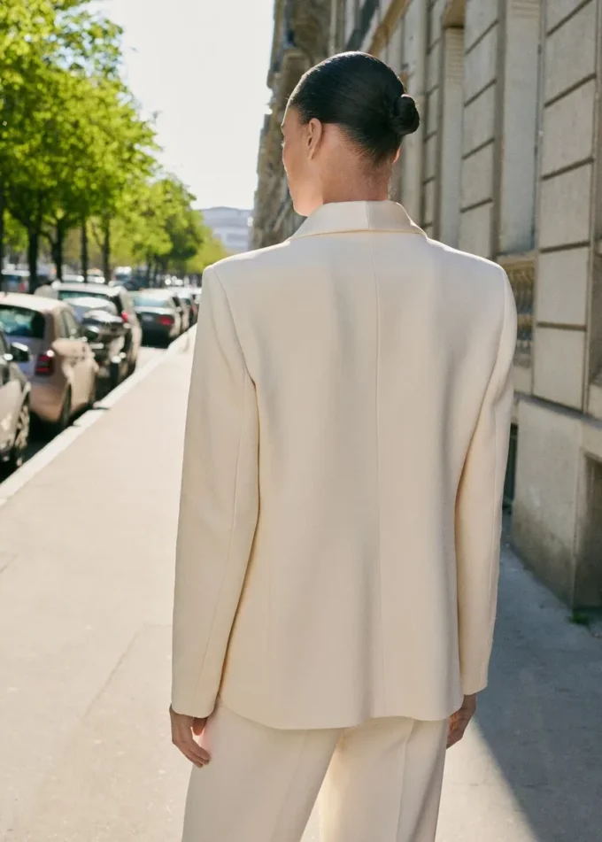Anzugblazer mit Satinrevers Anzugblazer mit Satinrevers