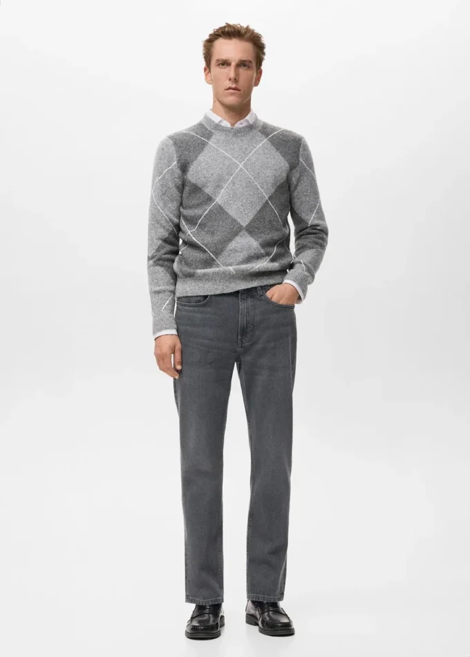 Argyle-Strickpullover Argyle-Strickpullover