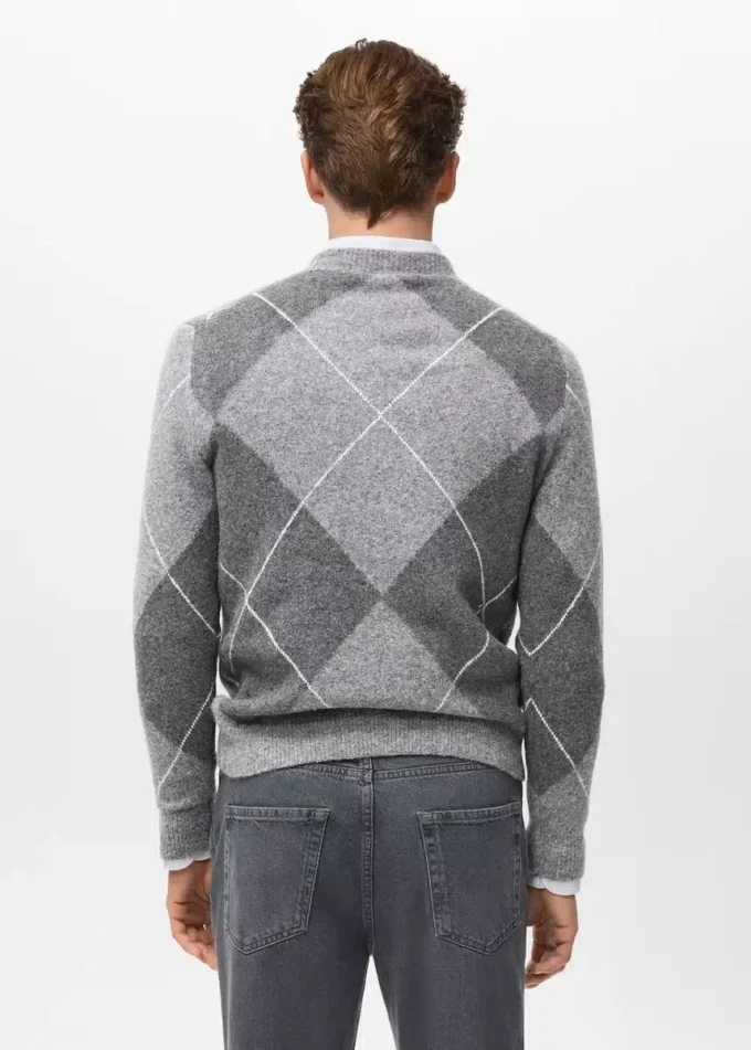 Argyle-Strickpullover Argyle-Strickpullover