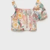 Asymmetrische Bluse mit Print Asymmetrische Bluse mit Print